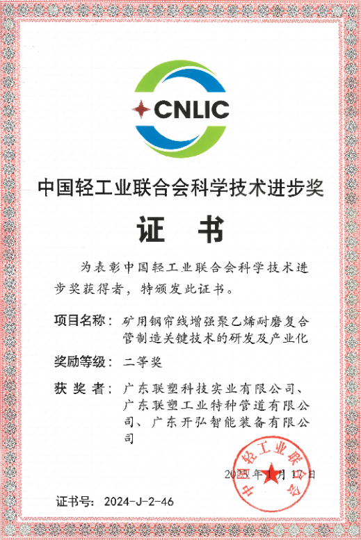 2024年度“中国轻工业联合会科学技术进步奖”